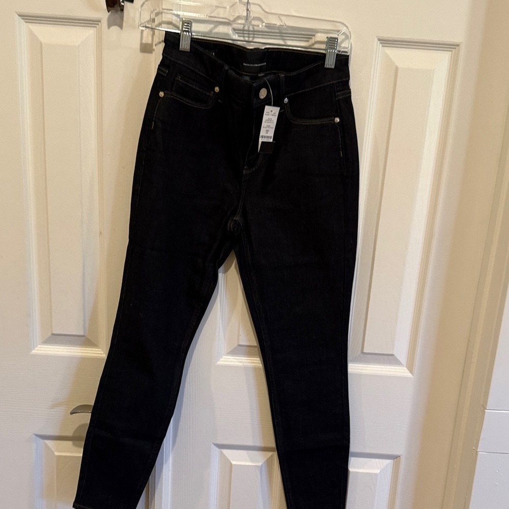 White House Black Market Women's Dark Blue Rinse Skinny Jeans NWT